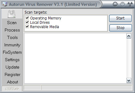 Autorun Virus Remover screen shot
